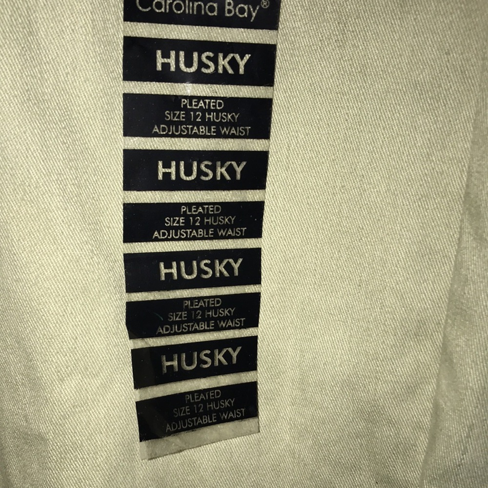 NWT Boy’s Husky Khaki Pants - Picture 3 of 8